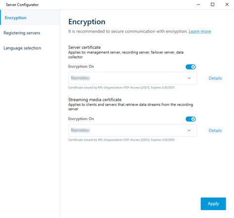 Install certificates in a Workgroup environment for communication .